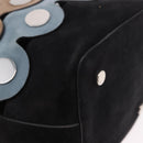 PIERRE HARDY Shoulder Bag Suede 2way Black Silver Auth 187310V-9