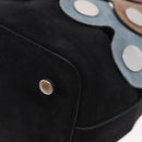 PIERRE HARDY Shoulder Bag Suede 2way Black Silver Auth 187310V-16