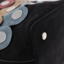 PIERRE HARDY Shoulder Bag Suede 2way Black Silver Auth 187310V-17