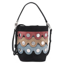 PIERRE HARDY Shoulder Bag Suede 2way Black Silver Auth 187310V-13