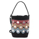 PIERRE HARDY Shoulder Bag Suede 2way Black Silver Auth 187310V-2