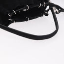 PIERRE HARDY Shoulder Bag Suede 2way Black Silver Auth 187310V-7