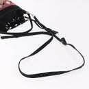 PIERRE HARDY Shoulder Bag Suede 2way Black Silver Auth 187310V-8