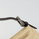 FENDI Zucca Canvas Mamma Baguette Shoulder Bag Beige Silver Auth 187318A-9
