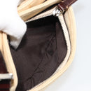 FENDI Zucca Canvas Mamma Baguette Shoulder Bag Beige Silver Auth 187318A-23