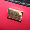 CHANEL Matelasse Chain Shoulder Bag Lamb Skin Black Gold CC Auth 187319SM-24