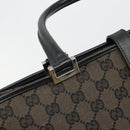 GUCCI GG Canvas Jackie Tote Bag Dark Brown Silver 002 1064 3444 Auth 187330-15