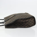 GUCCI GG Canvas Jackie Tote Bag Dark Brown Silver 002 1064 3444 Auth 187330-5