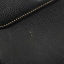 GUCCI Shoulder Bag Leather Black Gold Auth 187332-14