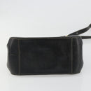 GUCCI Shoulder Bag Leather Black Gold Auth 187332-9