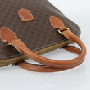 CELINE Macadam Canvas Hand Bag PVC Leather Brown Gold Auth 187333A-7