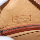 MCM Vicetos Logogram Shoulder Bag PVC Leather Brown Gold Auth 187335-10
