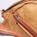 MCM Vicetos Logogram Shoulder Bag PVC Leather Brown Gold Auth 187335-20