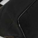 FENDI Hand Bag Canvas Black Silver Auth 187337-17