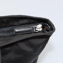 FENDI Hand Bag Canvas Black Silver Auth 187337-9