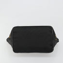 FENDI Hand Bag Canvas Black Silver Auth 187337-5