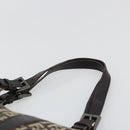 FENDI Zucchino Canvas Hand Bag Silver Brown Auth 187339A-8