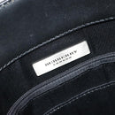 BURBERRY Tote Bag Leather Black Silver Auth 187340-10