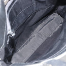BURBERRY Tote Bag Leather Black Silver Auth 187340-11