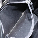 BURBERRY Tote Bag Leather Black Silver Auth 187340-12