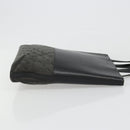 BURBERRY Tote Bag Leather Black Silver Auth 187340-3