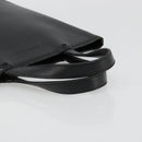 BURBERRY Tote Bag Leather Black Silver Auth 187340-7