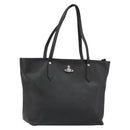 Vivienne Westwood Hand Bag Leather Black Silver Auth 187344-1
