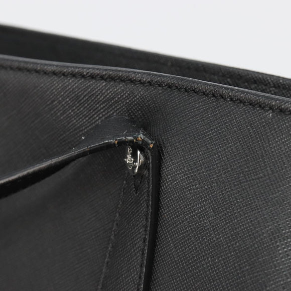 Vivienne Westwood Hand Bag Leather Black Silver Auth 187344