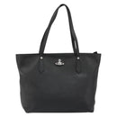 Vivienne Westwood Hand Bag Leather Black Silver Auth 187344-2