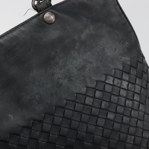 BOTTEGA VENETA INTRECCIATO Tote Bag Leather Black Auth 187347