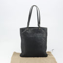 BOTTEGA VENETA INTRECCIATO Tote Bag Leather Black Auth 187347-12