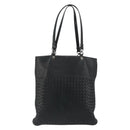 BOTTEGA VENETA INTRECCIATO Tote Bag Leather Black Auth 187347-2