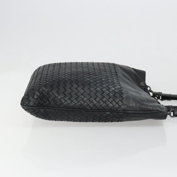 BOTTEGA VENETA INTRECCIATO Tote Bag Leather Black Auth 187347