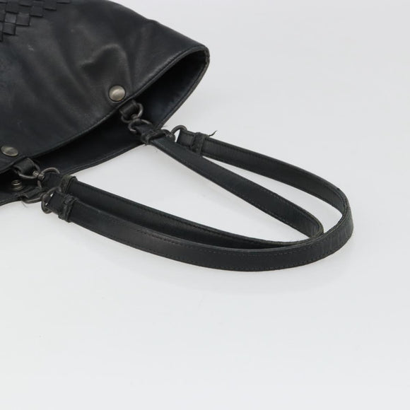BOTTEGA VENETA INTRECCIATO Tote Bag Leather Black Auth 187347