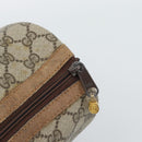 GUCCI GG Supreme Web Sherry Line Boston Bag PVC Beige Gold 40 3841 Auth 187351-10