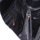 GUCCI Bamboo Tote Bag Leather Black Gold 002 2853 0260 0 Auth 187353-19