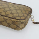 GUCCI GG Supreme Shoulder Bag PVC Beige Gold 97 02 068 Auth 187354-14