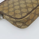 GUCCI GG Supreme Shoulder Bag PVC Beige Gold 97 02 068 Auth 187354-15