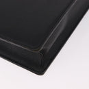 Burberrys Business Bag Leather Black Gold Auth 187355-15