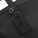 Burberrys Business Bag Leather Black Gold Auth 187355-17