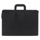 Burberrys Business Bag Leather Black Gold Auth 187355-2