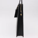 Burberrys Business Bag Leather Black Gold Auth 187355-3