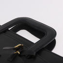Burberrys Business Bag Leather Black Gold Auth 187355-8