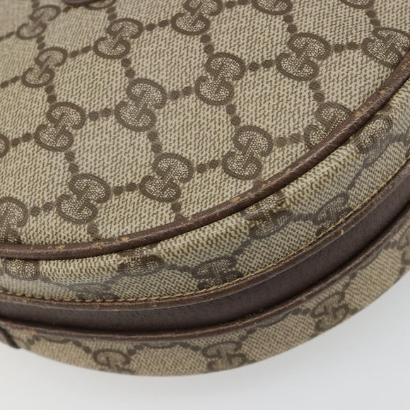 GUCCI GG Supreme Shoulder Bag PVC Beige Gold 007 115 5575 Auth 187356