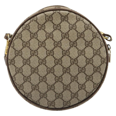 GUCCI GG Supreme Shoulder Bag PVC Beige Gold 007 115 5575 Auth 187356 - 0