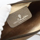 GUCCI GG Supreme Web Sherry Line Bag PVC Beige Gold 116 02 089 Auth 187357-18