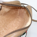 GUCCI GG Supreme Web Sherry Line Bag PVC Beige Gold 116 02 089 Auth 187357-19