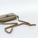 GUCCI GG Supreme Web Sherry Line Bag PVC Beige Gold 116 02 089 Auth 187357-7