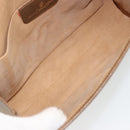 GUCCI GG Supreme Web Sherry Line Clutch Bag PVC Beige 89 01 030 Auth 187358-16