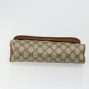 GUCCI GG Supreme Web Sherry Line Clutch Bag PVC Beige 89 01 030 Auth 187358-7